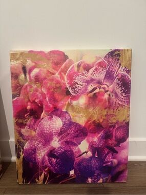 Oliver Gal Pink & Purple Orchid Bloom Canvas